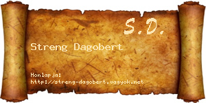 Streng Dagobert névjegykártya